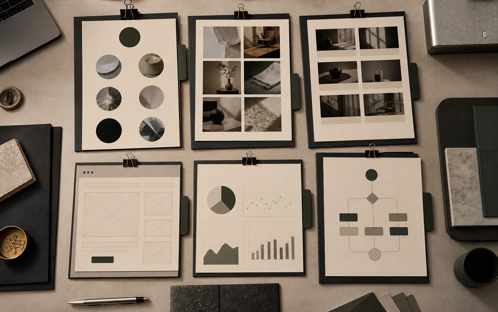 Service planning board for ads, creative, websites, reporting and automation